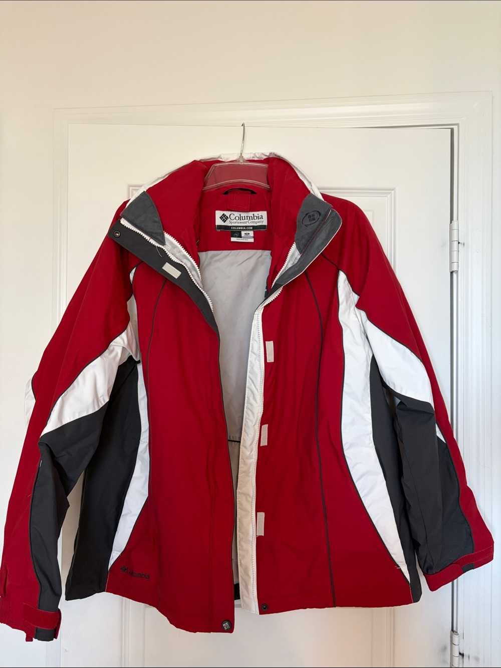 Columbia Women's Red, White & Gray Jacket